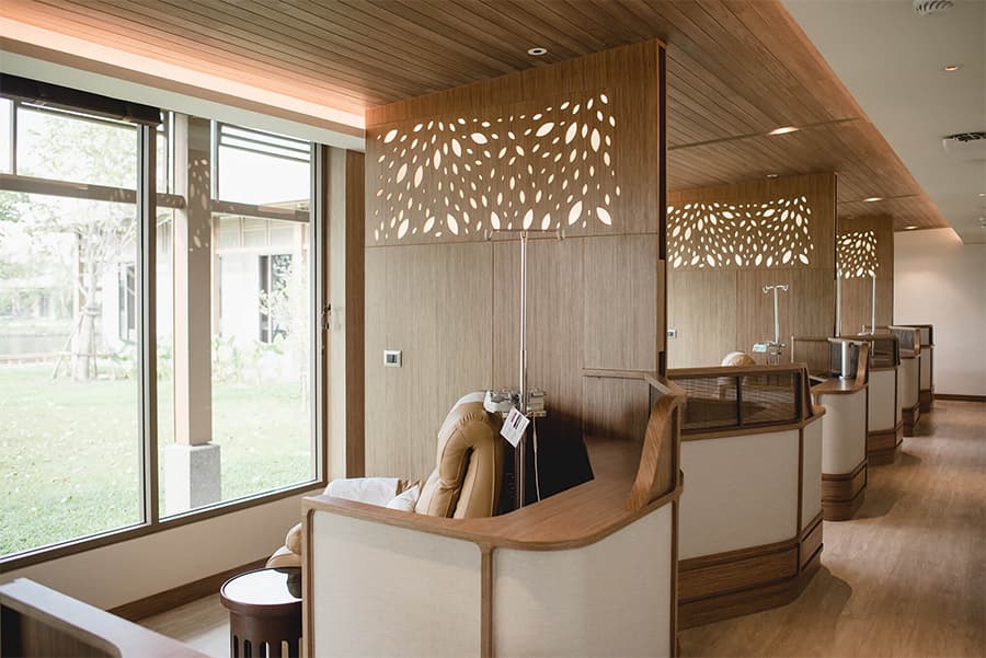 Advanced IV drip longevity therapy room at RAKxa integrative wellness retreat in Bangkok